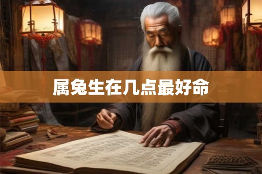 属兔生在几点最好命