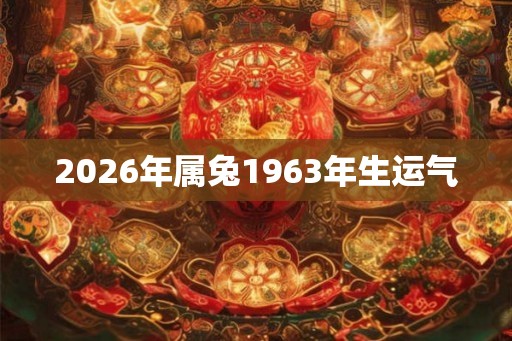 2026年属兔1963年生运气 2026年属兔1963年生运气