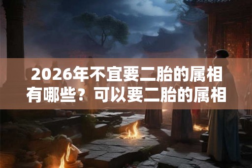 2026年不宜要二胎的属相有哪些？可以要二胎的属相有哪些？