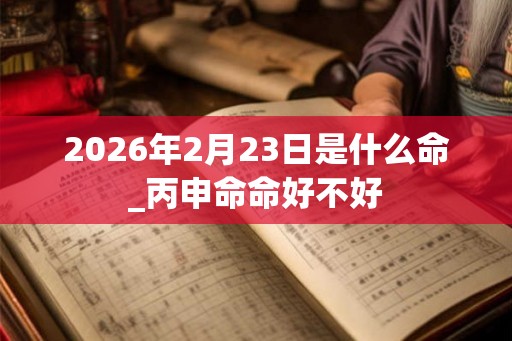 2026年2月23日是什么命_丙申命命好不好
