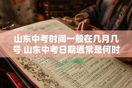 山东中考时间一般在几月几号 山东中考日期通常是何时