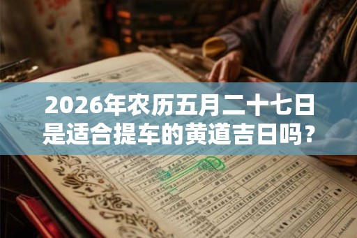 2026年农历五月二十七日是适合提车的黄道吉日吗？