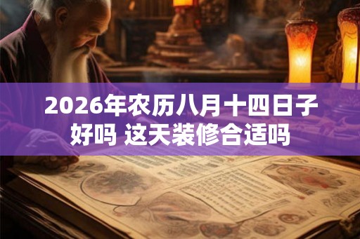 2026年农历八月十四日子好吗 这天装修合适吗