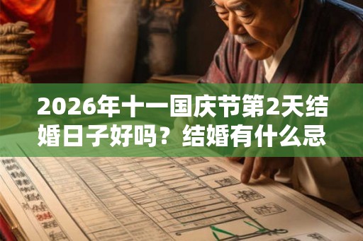 2026年十一国庆节第2天结婚日子好吗？结婚有什么忌讳？