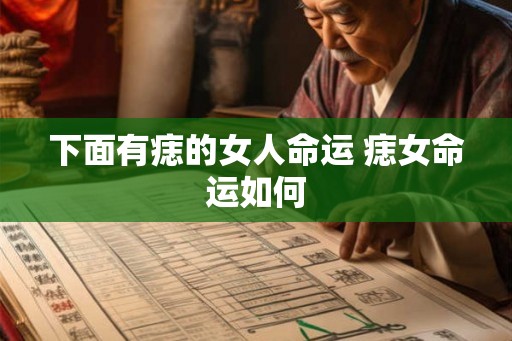 下面有痣的女人命运 痣女命运如何