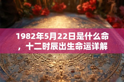 1982年5月22日是什么命，十二时辰出生命运详解