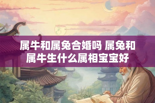 属牛和属兔合婚吗 属兔和属牛生什么属相宝宝好