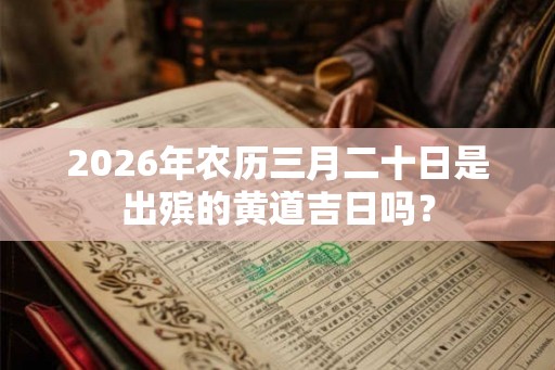 2026年农历三月二十日是出殡的黄道吉日吗？