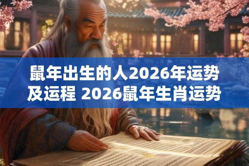 鼠年出生的人2026年运势及运程 2026鼠年生肖运势如何 鼠年出生的人2026年运势及运程 2026鼠年生肖运势如何
