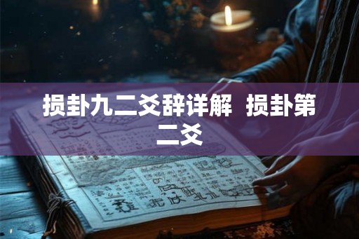 损卦九二爻辞详解  损卦第二爻