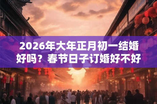 2026年大年正月初一结婚好吗？春节日子订婚好不好？