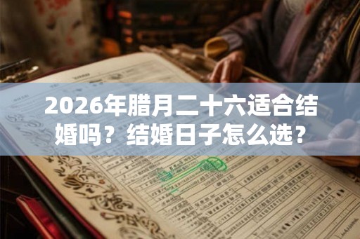 2026年腊月二十六适合结婚吗？结婚日子怎么选？