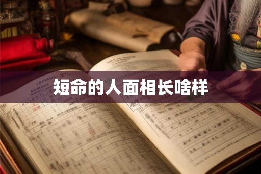 短命的人面相长啥样
