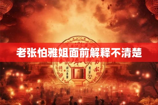 老张怕雅姐面前解释不清楚