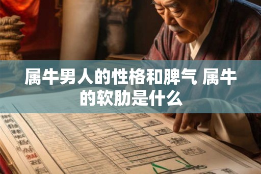 属牛男人的性格和脾气 属牛的软肋是什么 属牛男人的性格和脾气 属牛的软肋是什么