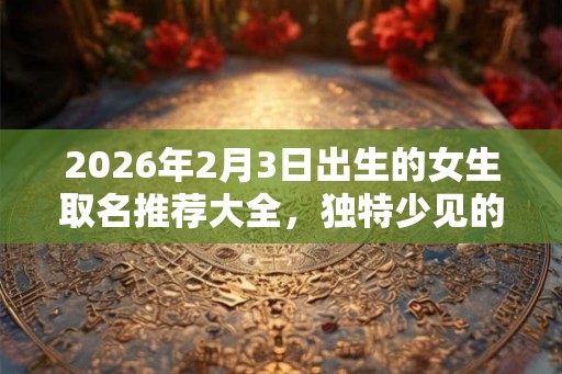 2026年2月3日出生的女生取名推荐大全，独特少见的女孩名字