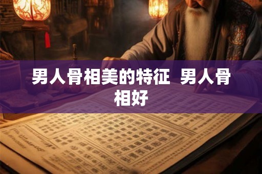 男人骨相美的特征  男人骨相好