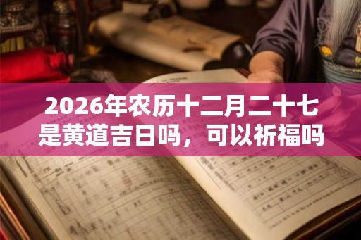 2026年农历十二月二十七是黄道吉日吗，可以祈福吗？