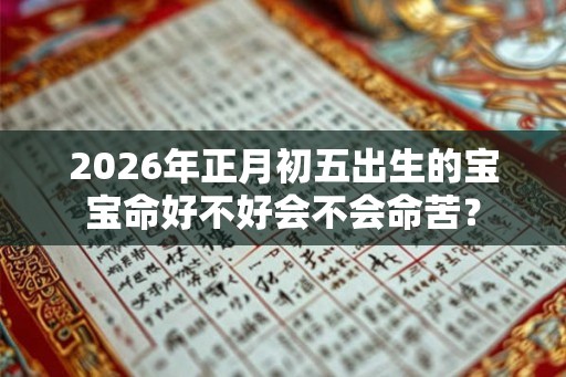 2026年正月初五出生的宝宝命好不好会不会命苦？
