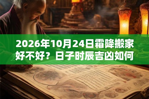2026年10月24日霜降搬家好不好?日子时辰吉凶如何? 2026年10月24日霜降搬家好不好?日子时辰吉凶如何?