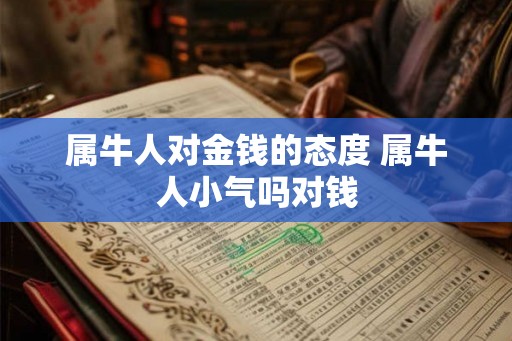 属牛人对金钱的态度 属牛人小气吗对钱