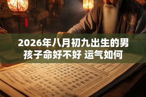2026年八月初九出生的男孩子命好不好 运气如何