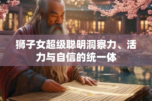 狮子女超级聪明洞察力、活力与自信的统一体