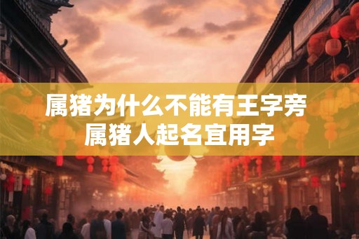 属猪为什么不能有王字旁 属猪人起名宜用字
