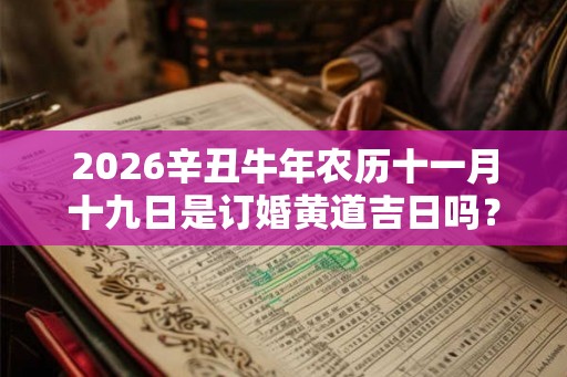 2026辛丑牛年农历十一月十九日是订婚黄道吉日吗? 2026辛丑牛年农历十一月十九日是订婚黄道吉日吗?