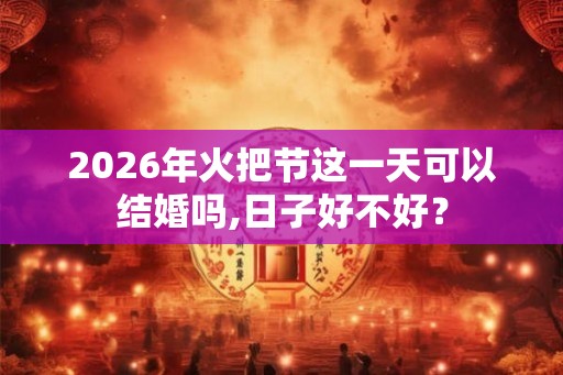 2026年火把节这一天可以结婚吗,日子好不好? 2026年火把节这一天可以结婚吗,日子好不好?