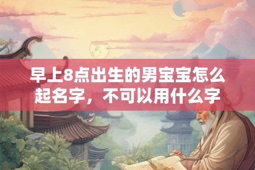 早上8点出生的男宝宝怎么起名字,不可以用什么字 早上8点出生的男宝宝怎么起名字,不可以用什么字