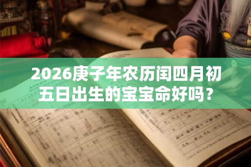 2026庚子年农历闰四月初五日出生的宝宝命好吗？