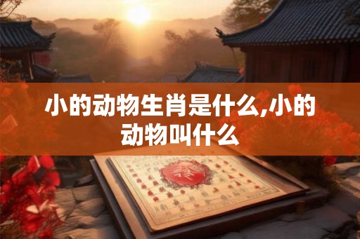 小的动物生肖是什么,小的动物叫什么
