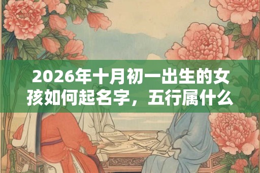 2026年十月初一出生的女孩如何起名字，五行属什么