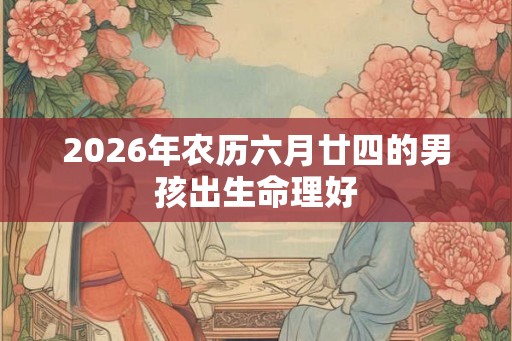 2026年农历六月廿四的男孩出生命理好
