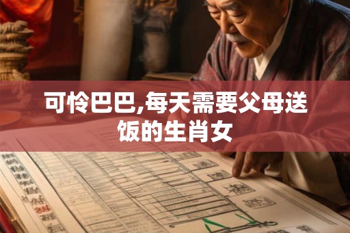 可怜巴巴,每天需要父母送饭的生肖女