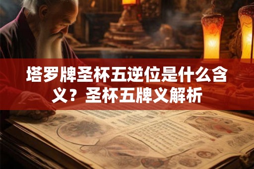 塔罗牌圣杯五逆位是什么含义？圣杯五牌义解析