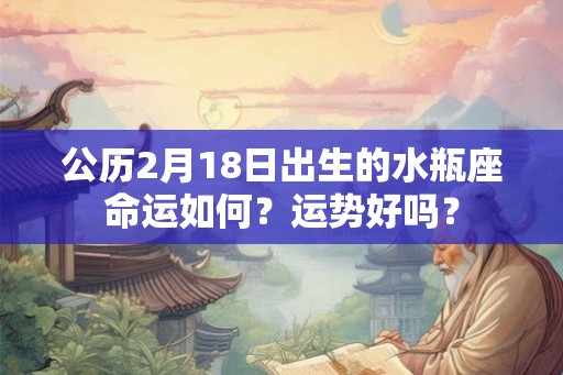 公历2月18日出生的水瓶座命运如何？运势好吗？