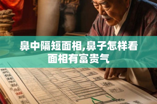 鼻中隔短面相,鼻子怎样看面相有富贵气