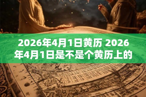 2026年4月1日黄历 2026年4月1日是不是个黄历上的吉日