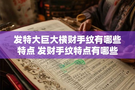 发特大巨大横财手纹有哪些特点 发财手纹特点有哪些