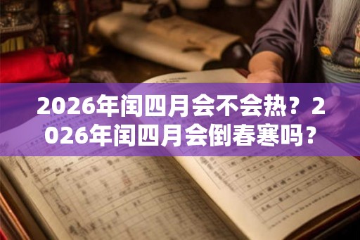 2026年闰四月会不会热？2026年闰四月会倒春寒吗？