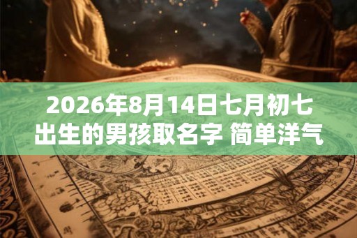 2026年8月14日七月初七出生的男孩取名字 简单洋气