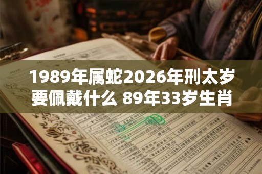 1989年属蛇2026年刑太岁要佩戴什么 89年33岁生肖蛇犯太岁怎么化解
