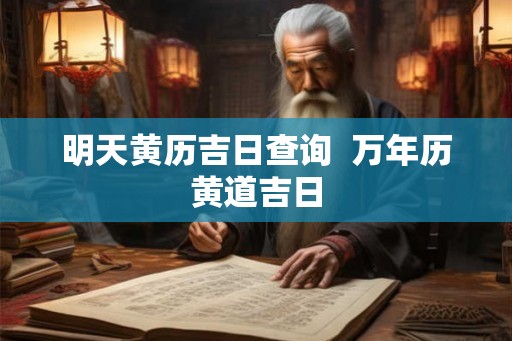 明天黄历吉日查询  万年历黄道吉日