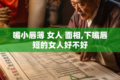 嘴小唇薄 女人 面相,下嘴唇短的女人好不好