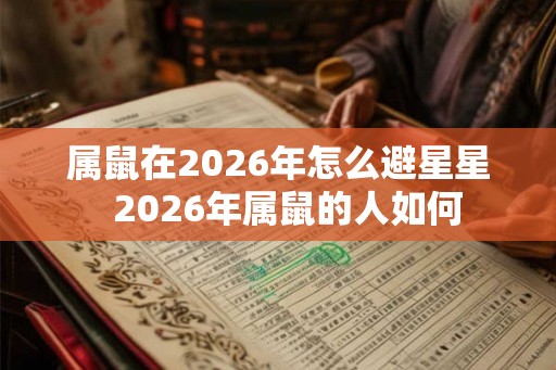 属鼠在2026年怎么避星星  2026年属鼠的人如何