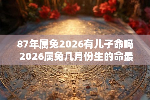 87年属兔2026有儿子命吗 2026属兔几月份生的命最好
