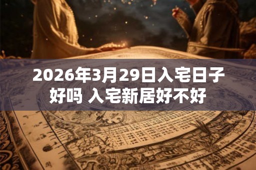 2026年3月29日入宅日子好吗 入宅新居好不好