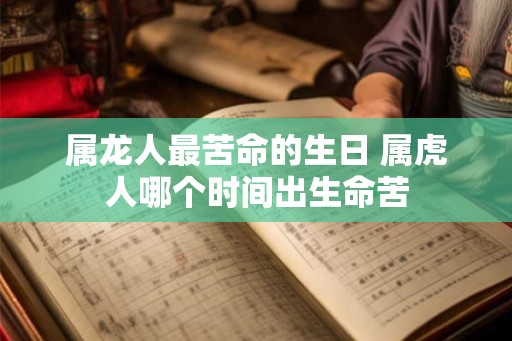 属龙人最苦命的生日 属虎人哪个时间出生命苦